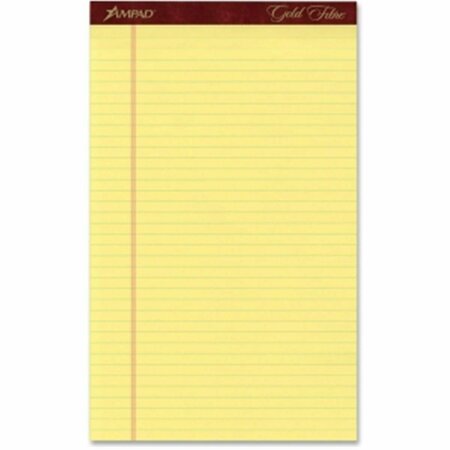 TOPS PRODUCTS 8.5 x 14 in. Gold Fibre Pads - Canary 20030